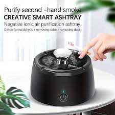 Ashtray with Air Purifier Function Filtering Second-Hand Cigarettes Remove Odor Smoking Accessories